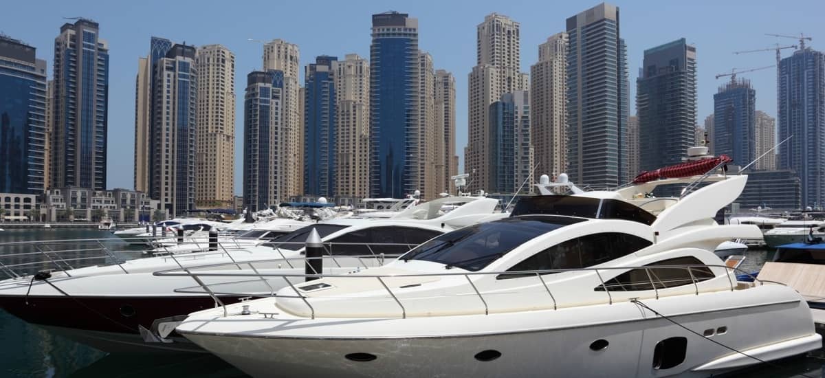 Dubai Marina Tour with our Yacht Charter in Dubai